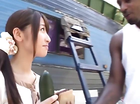 Japanese girl is satisfied by Big Jocks