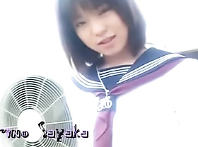 Japanese schoolgirl sucks schlong uncensored