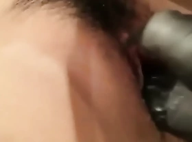 Chinese girl makes herself wet and well provided for